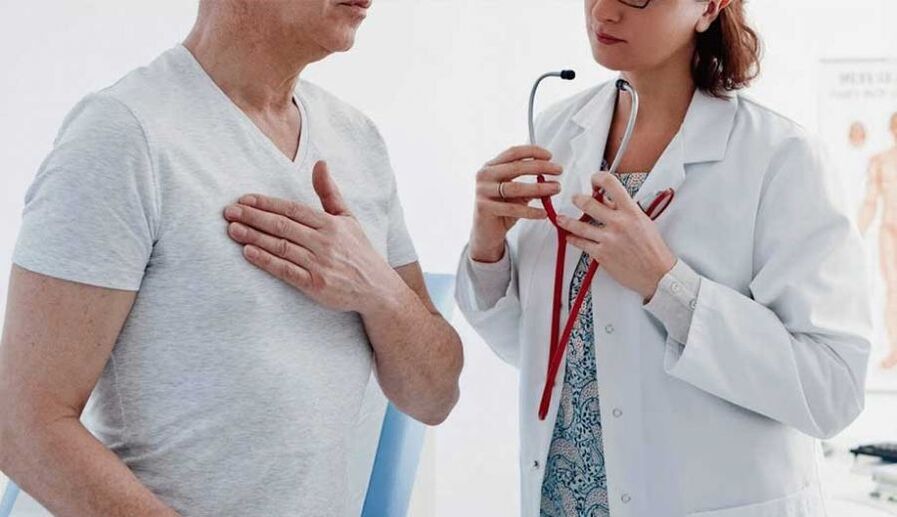 sāpju sajūtas sirdī ar krūšu kurvja osteohondrozi